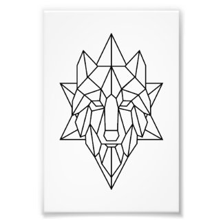 Wolf geometrische Kunst Wand Kunst Dekor Poster 
