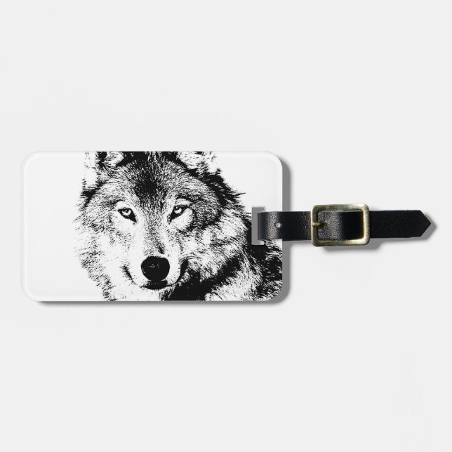 Wolf Gepäckanhänger (Vorderseite horizontal)