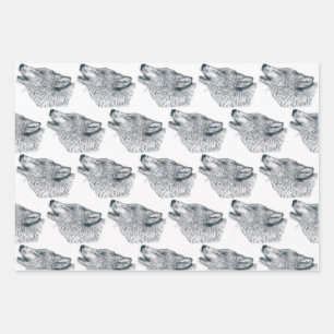 Wölf Geschenkpapier Set