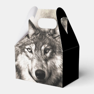 Wolf Geschenkschachtel