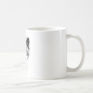 Wolf-Gesicht. Digital-Tier-Bild Kaffeetasse
