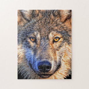 Wolf - Gesicht - Puzzle