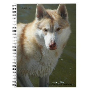 Wolf-gewundenes Notizbuch Notizblock