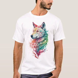 Wolf Grafik Streetwear T-Shirt Bold & Bunt