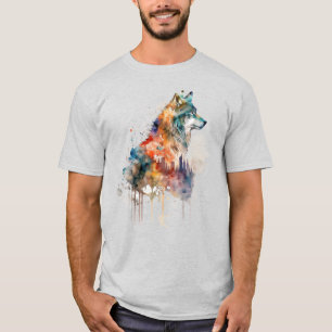 Wolf Graphic Art Animal Wolves Fan Art T-Shirt