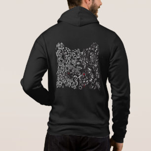 Wolf grauer Mann Hoodie