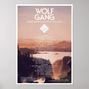Wolf-Gruppen-amerikanisches Ausflug-Plakat Poster