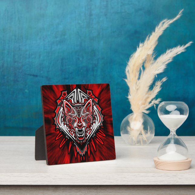 Wolf Haida-Stammes-Totem-Design Fotoplatte (InSitu)