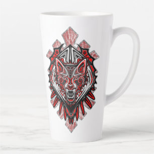 Wolf Haida-Stammes-Totem-Design Milchtasse