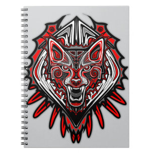 Wolf Haida-Stammes-Totem-Design Notizblock
