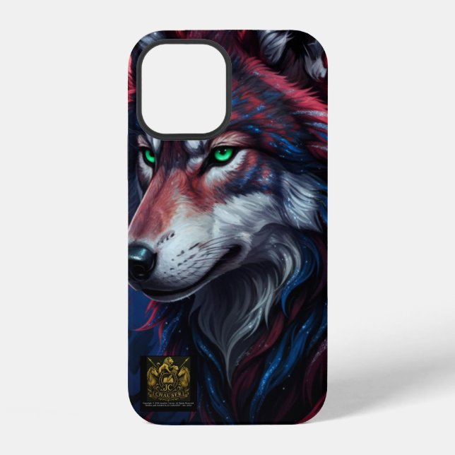 Wolf-Handyhülle iPhone Hülle (Rückseite)