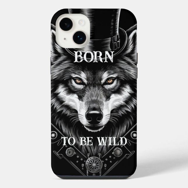Wolf-Handyhülle iPhone Hülle (Rückseite)