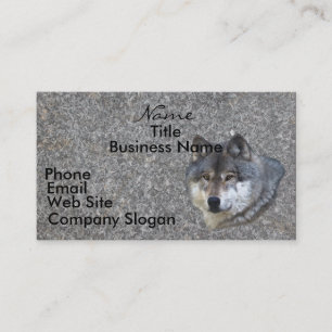 WOLF HEAD Business Card oder Visitenkarte