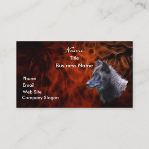 WOLF HEAD Business Card oder Visitenkarte