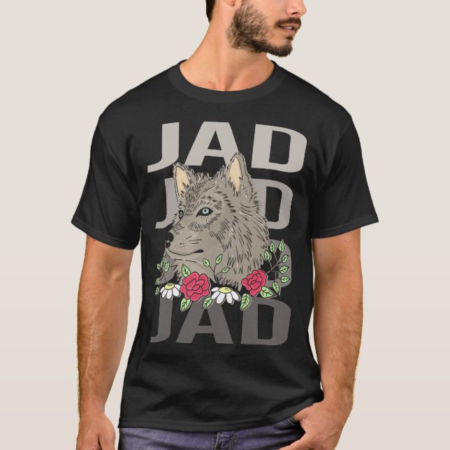 Wolf Head - Jad Name T-Shirt (Vorderseite)
