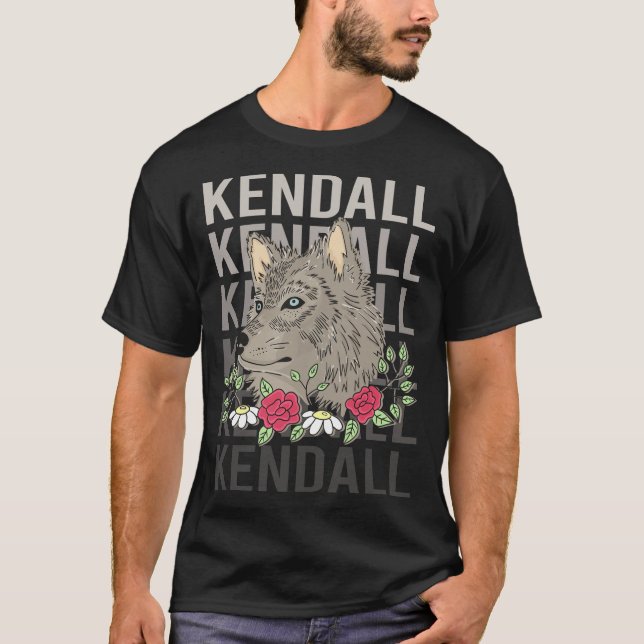 Wolf Head - Kendall Name T-Shirt (Vorderseite)