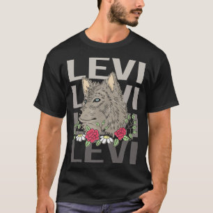 Wolf Head - Levi Name T-Shirt