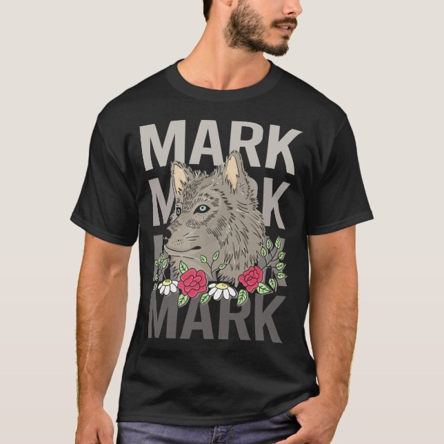 Wolf Head - Markenname T-Shirt (Vorderseite)