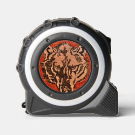 Wolf Head on Red Maßband