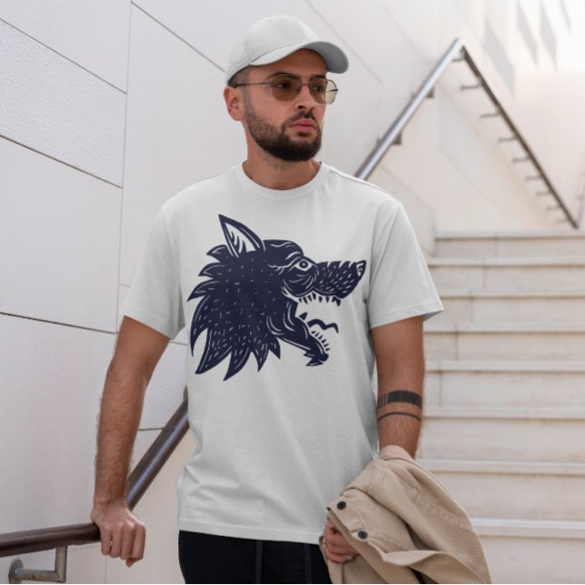 Wolf Head Tattoo T-Shirt (Von Creator hochgeladen)