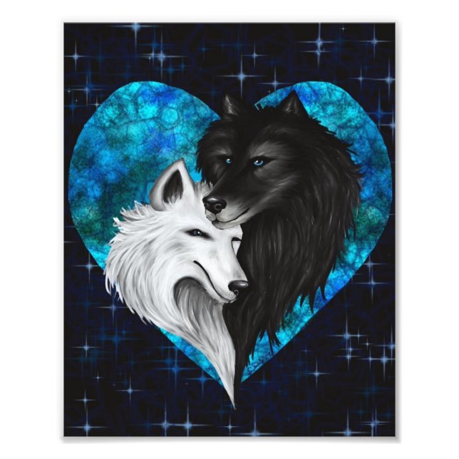 Wolf Heart Print - Valentine's Edition Fotodruck (Vorne)