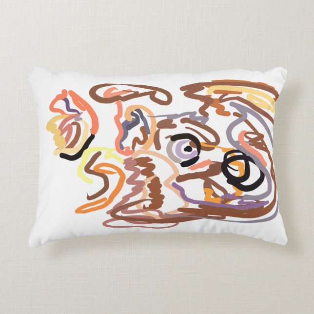 Wolf Herbst frei Dekokissen (Vorderseite)