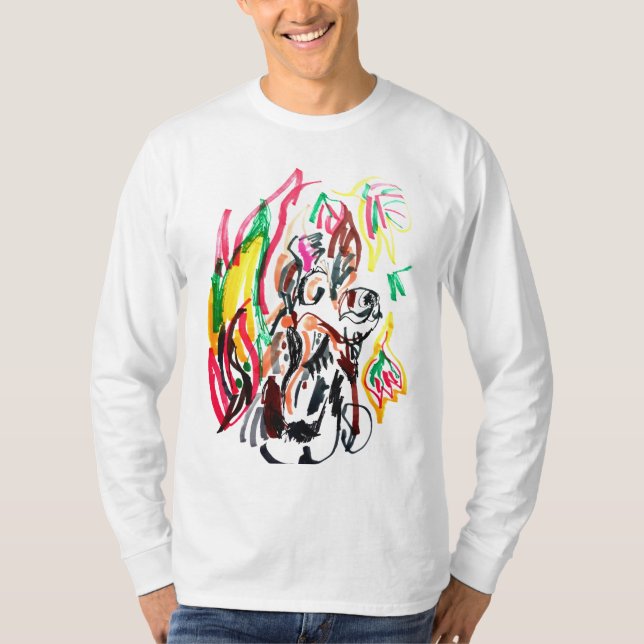 Wolf Herbst Freude T-Shirt (Vorderseite)