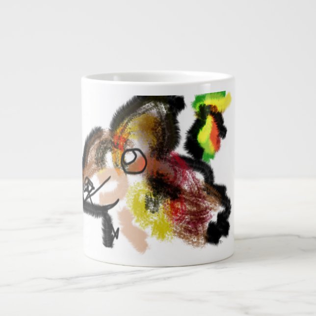 Wolf Herbst Jumbo-Tasse (Vorderseite)