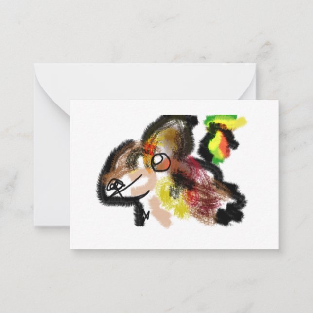 Wolf Herbst Mitteilungskarte (Vorderseite)