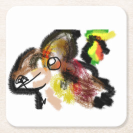 Wolf Herbst Rechteckiger Pappuntersetzer