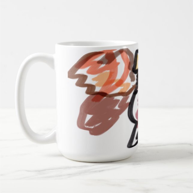 Wolf Herbst Sonnenuntergang Kaffeetasse (Links)