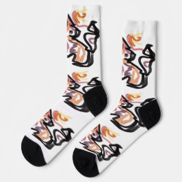 Wolf Herbst Sonnenuntergang Socken