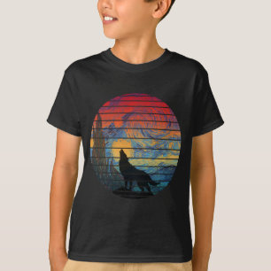 WOLF HEULEN ABSTRAKTER STIL T-Shirt