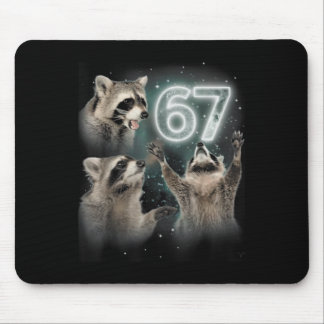 Wolf heult den Mond an 67 6 7 Halloween 67 Wolf  Mousepad