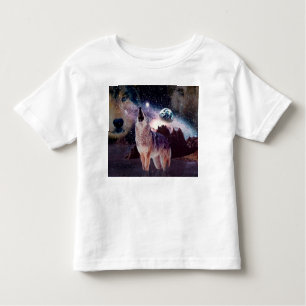 Wolf heult durch das Universum Kleinkind T-shirt
