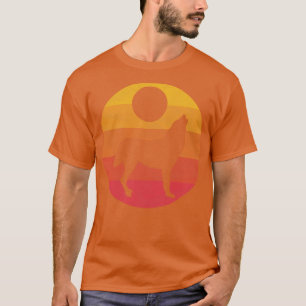 Wolf Heult zum Mond T-Shirt