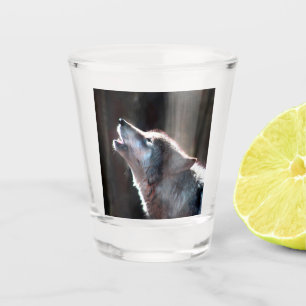 Wolf-Heuschrei Schnapsglas