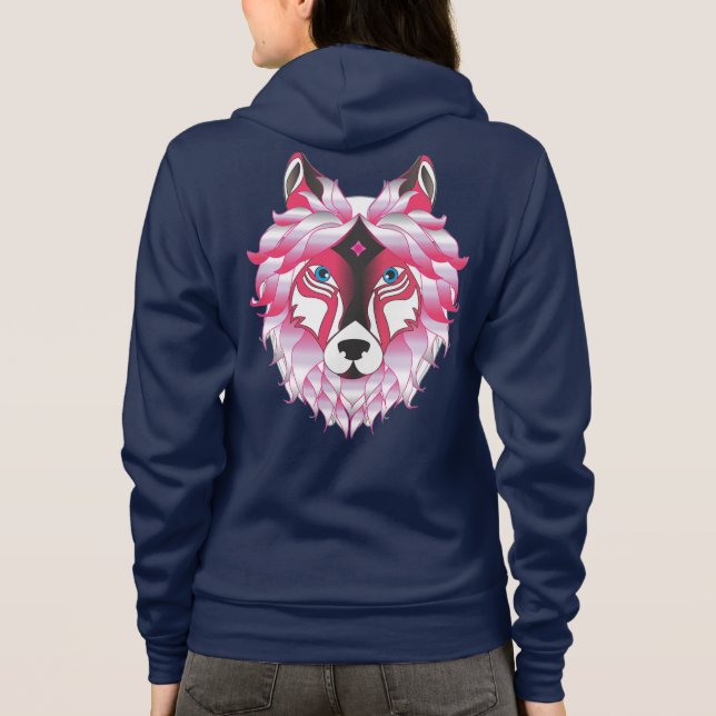 Wolf Hoodie (Rückseite)