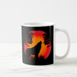 Wolf Howling an der Sonne Kaffeetasse