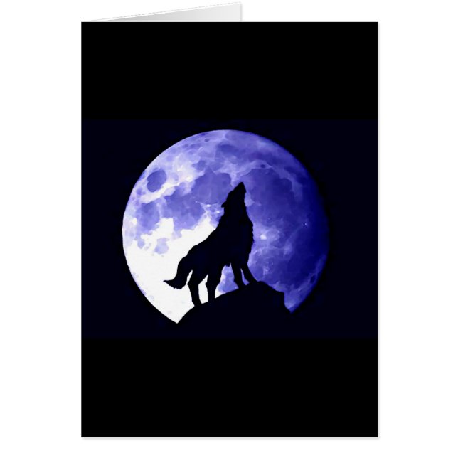 Wolf Howling auf dem Mond (Vorne)