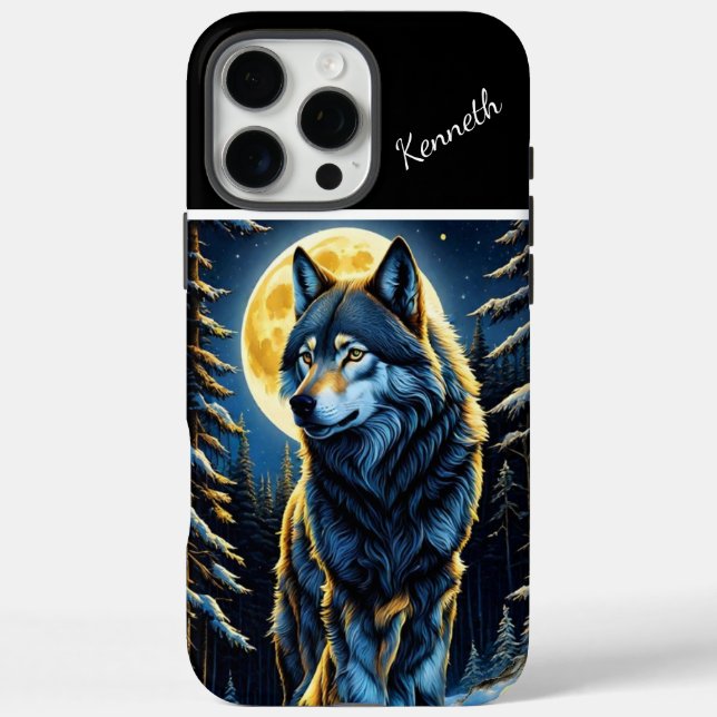 Wolf Howling bis Bright Moon Case-Mate iPhone Hülle (Rückseite)
