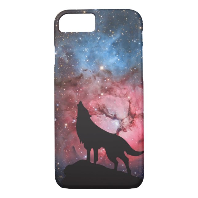 Wolf Howling in Galaxy Case-Mate iPhone Hülle (Rückseite)