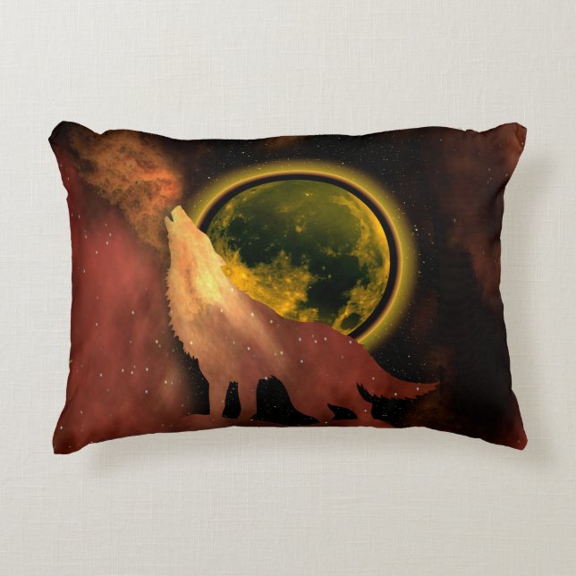 WOLF HOWLING IN SPACE MOON GALAXY DEKOKISSEN (Vorderseite)