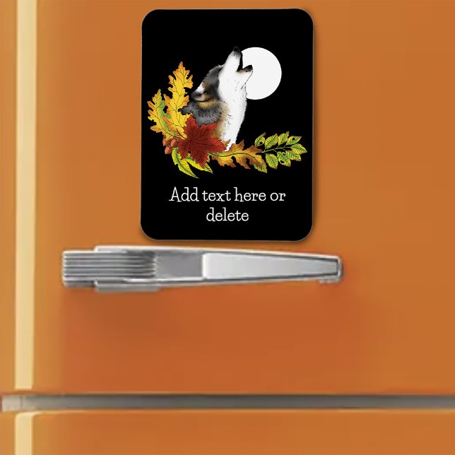 Wolf Howling Moon Magnet (Von Creator hochgeladen)