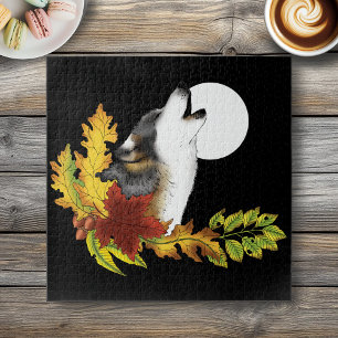 Wolf Howling Moon Puzzle