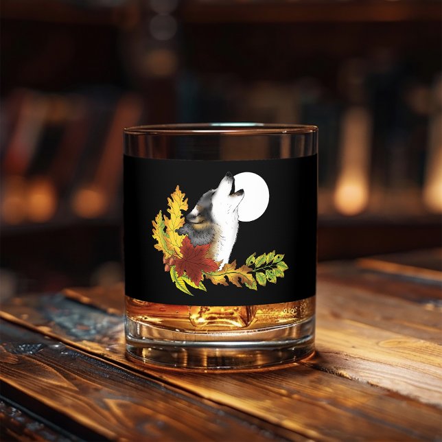 Wolf Howling Moon Whiskyglas (Von Creator hochgeladen)