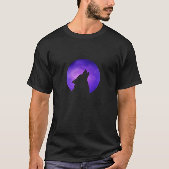 Wolf Howling| Mystical Nature  T-Shirt (Vorderseite)