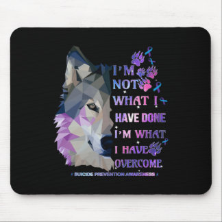 Wolf ich bin nicht, was ich getan habe, ich bin da mousepad