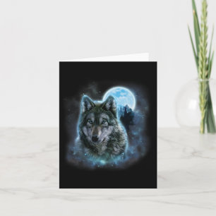 Wolf Icy Moon Galaxy Jagdground Graue Wölfe Fo Karte