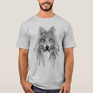 Wolf im einheimischen KleiderT - Shirt
